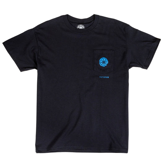 Octopus Front Deck Pocket Tee - Black