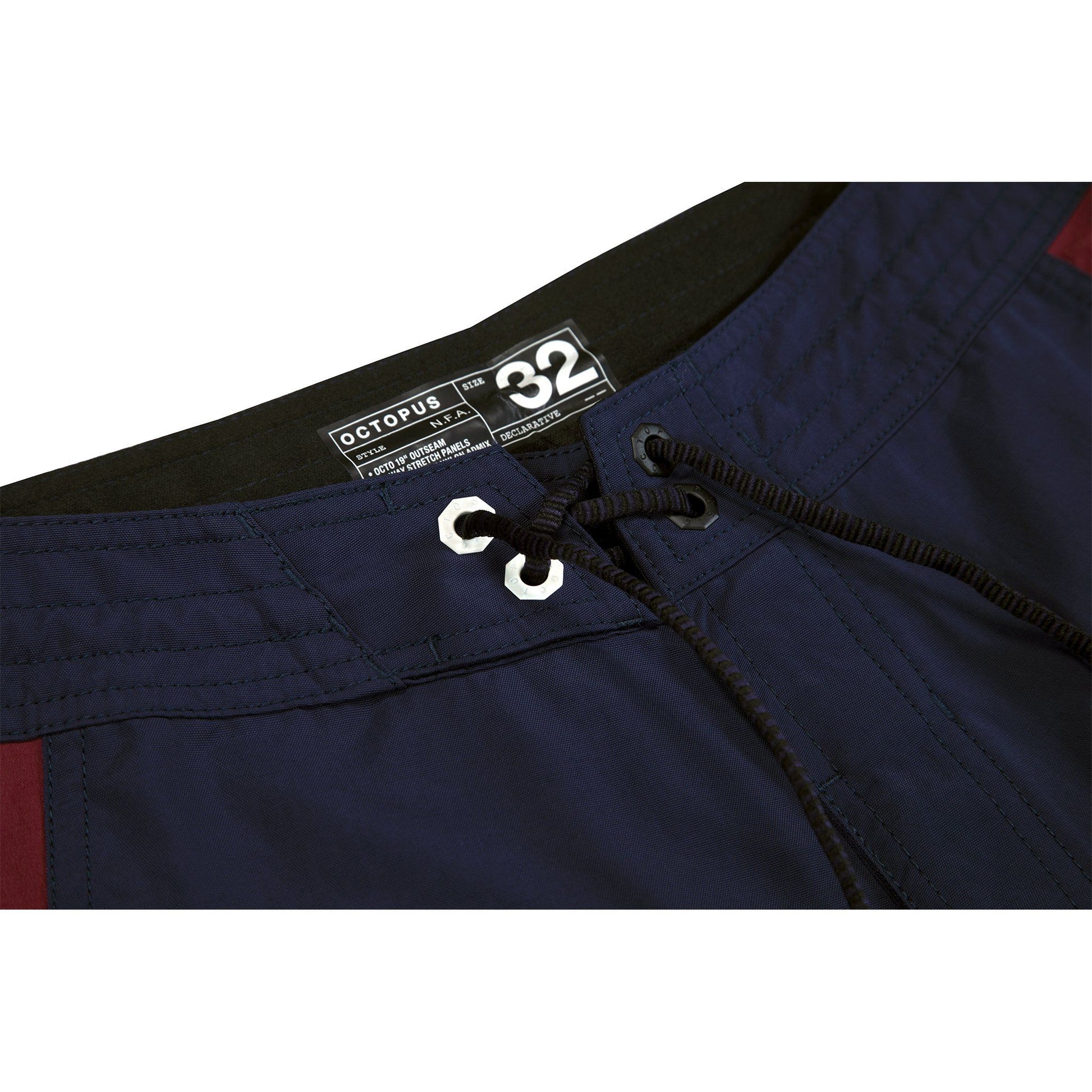 NFA 19" Boardshort Midnight / Burgundy